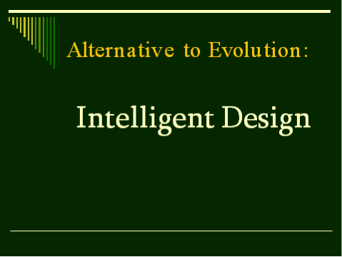 Dembski intelligent design thesis